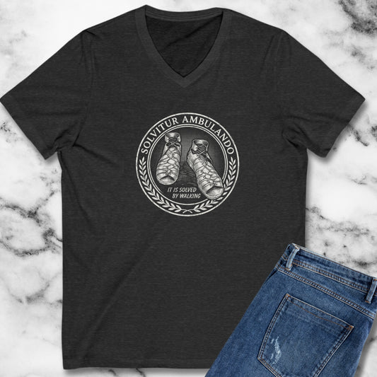 Solvitur Ambulando Saint Augustine Quote V-neck