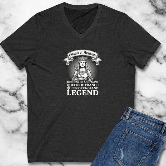 Eleanor of Aquitaine Queen Legend V-Neck Tee