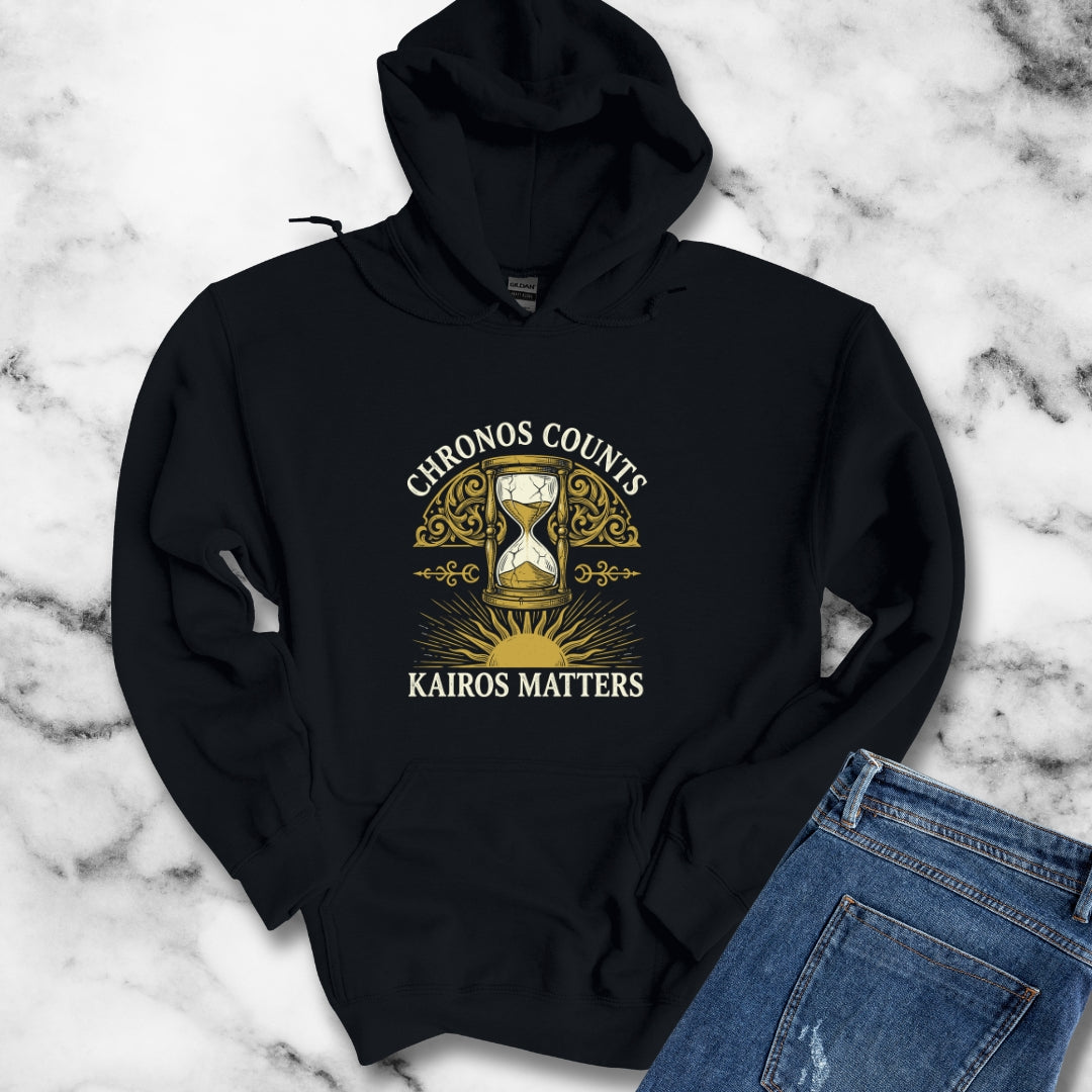 Greek Chronos vs Kairos Hoodie
