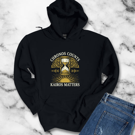 Greek Chronos vs Kairos Hoodie