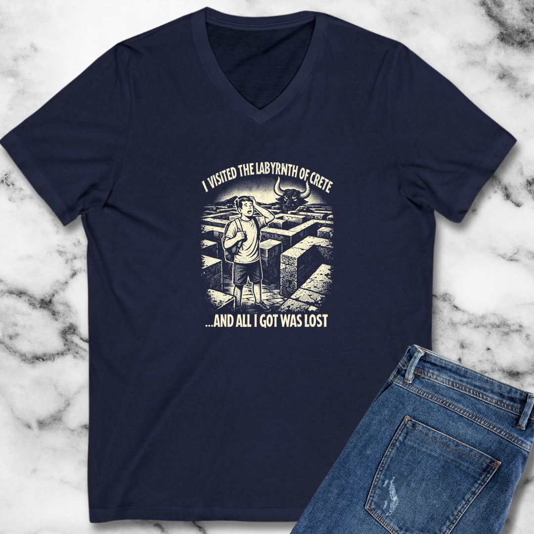 Labyrinth of Crete I Got Lost V-Neck
