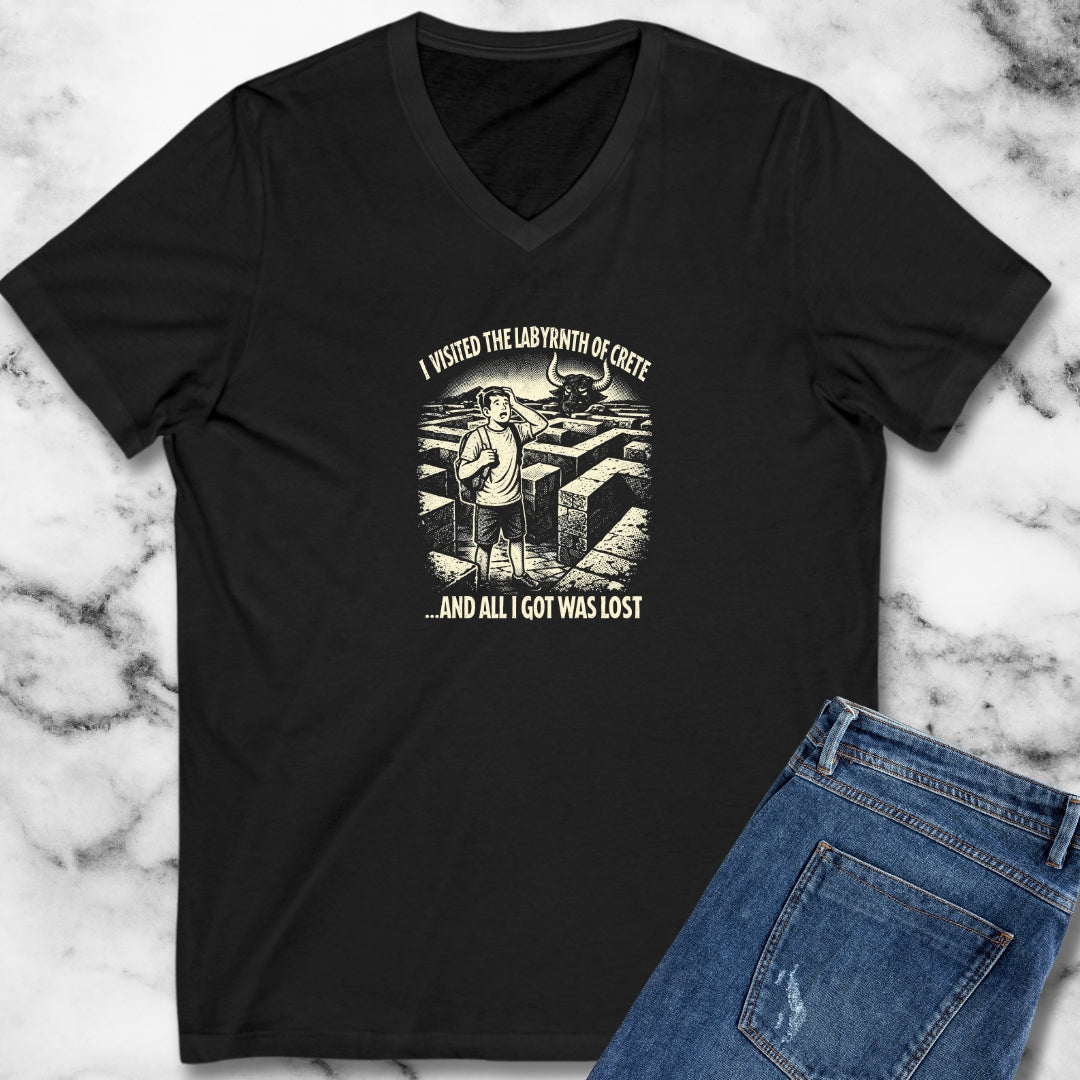 Labyrinth of Crete I Got Lost V-Neck