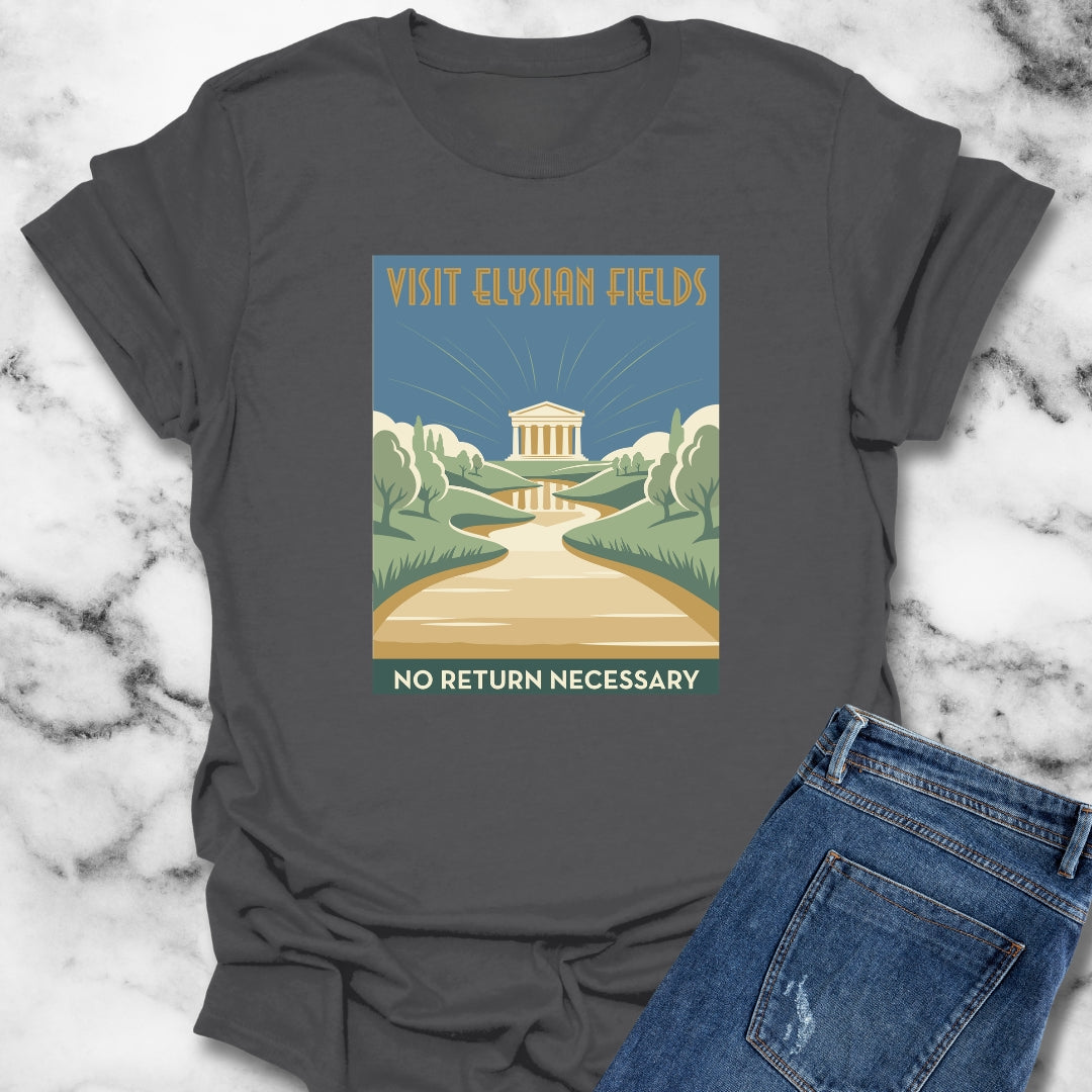 Visit Elysian Fields Retro Tourism T-Shirt