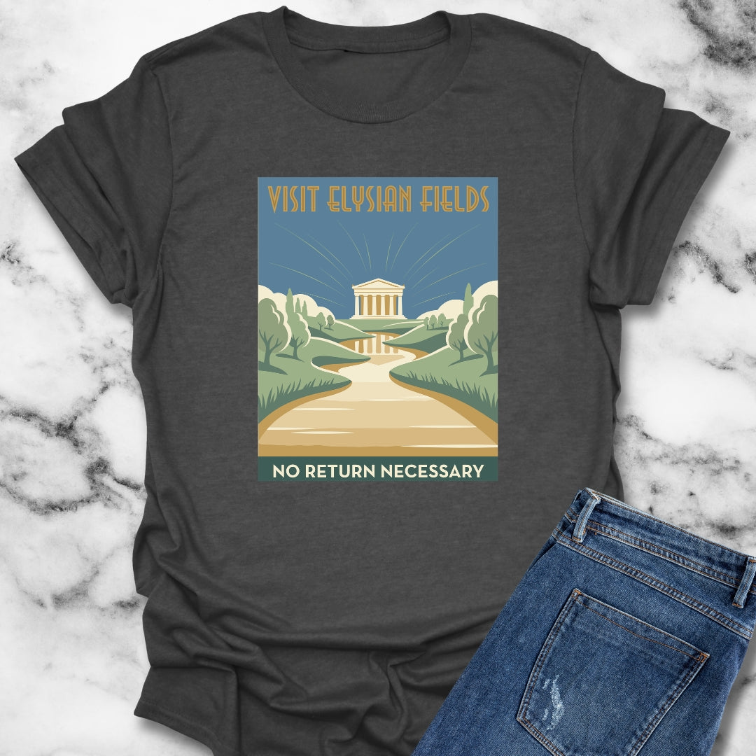 Visit Elysian Fields Retro Tourism T-Shirt