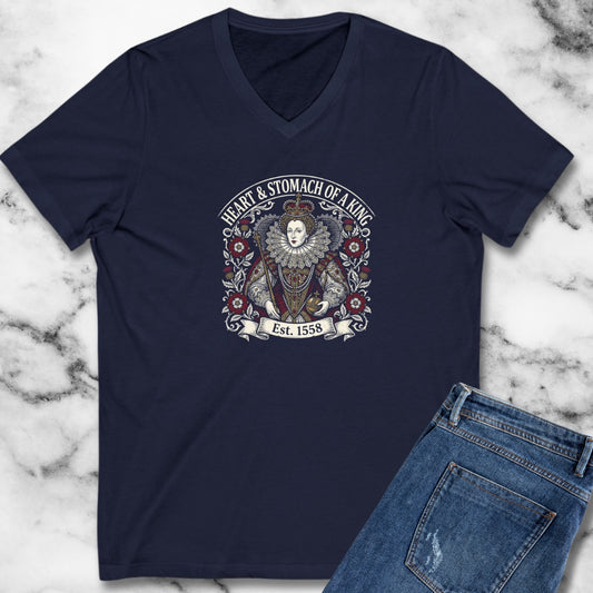 Queen Elizabeth I Heart & Stomach of King V-Neck