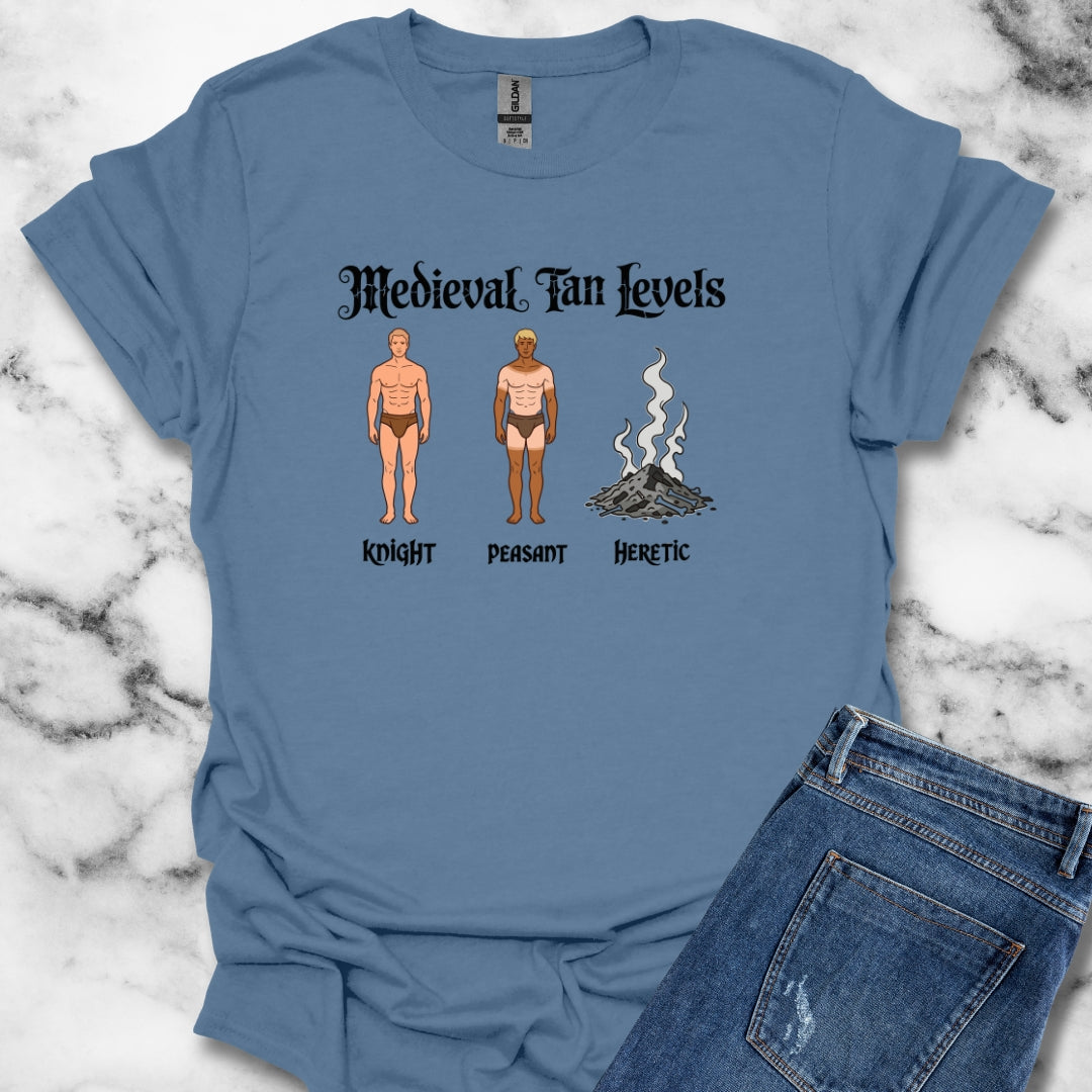 Medieval Tan Levels Heretic Unisex T-Shirt