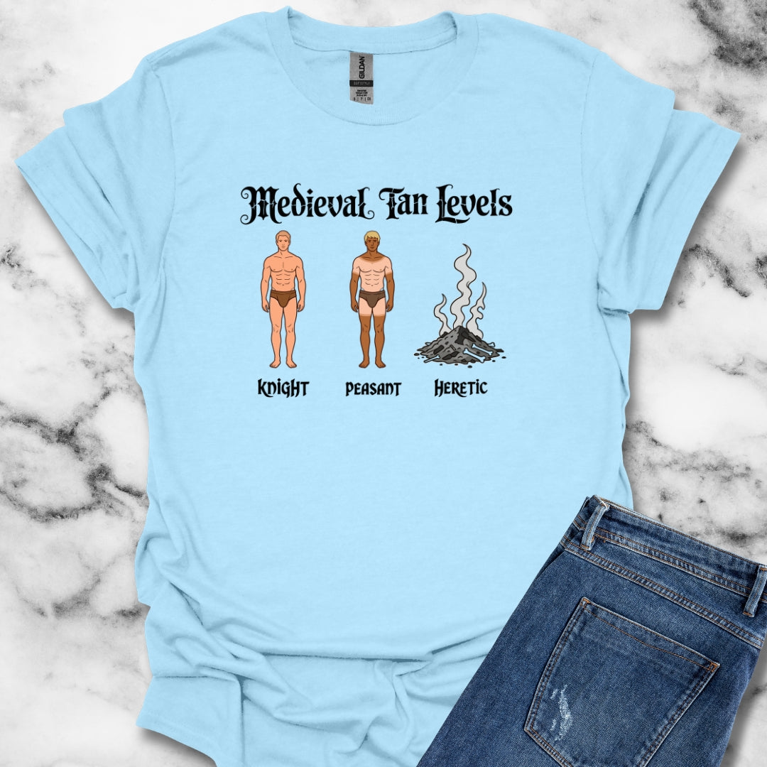 Medieval Tan Levels Heretic Unisex T-Shirt