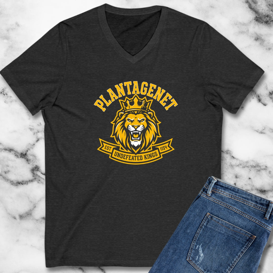 Plantagenet Dynasty Undefeated Lion V-Neck