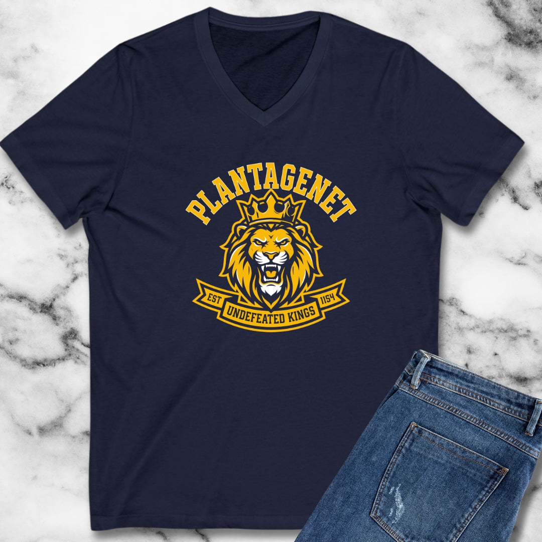 Plantagenet Dynasty Undefeated Lion V-Neck