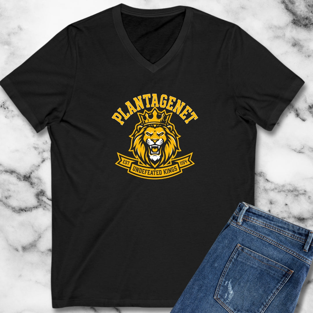Plantagenet Dynasty Undefeated Lion V-Neck