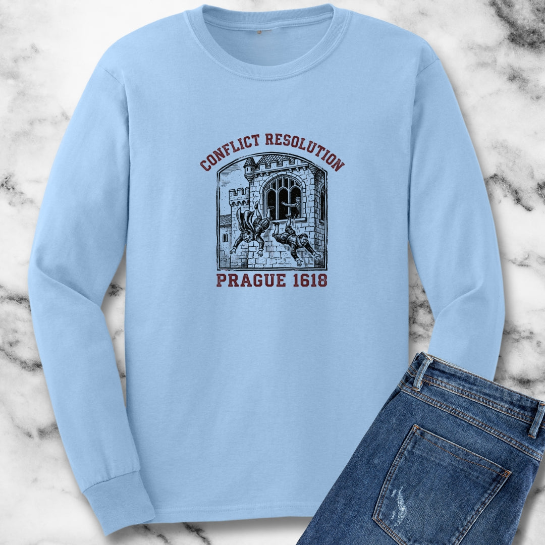 Prague Defenestration Long Sleeve Tee