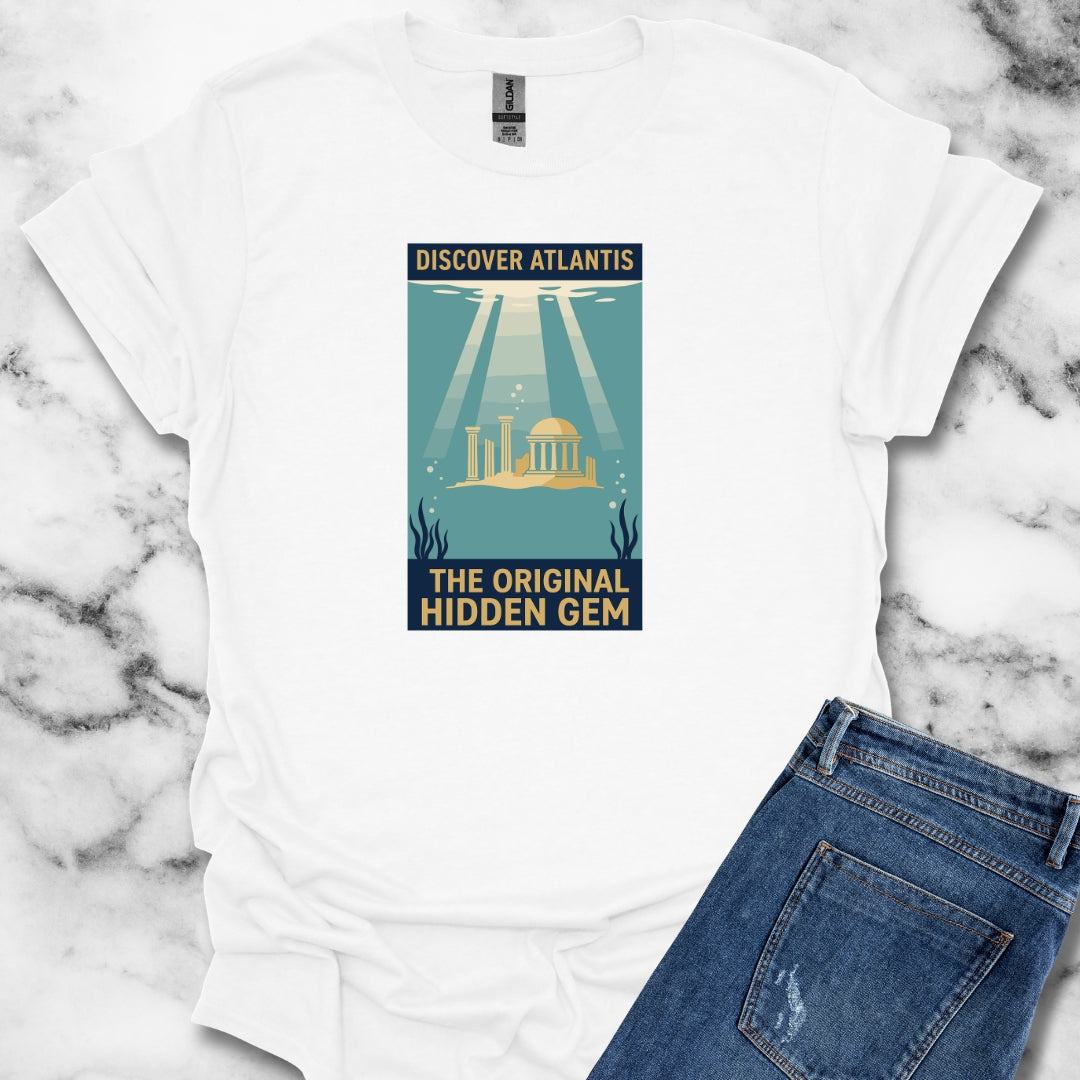 Visit Atlantis Retro Tourism T-Shirt