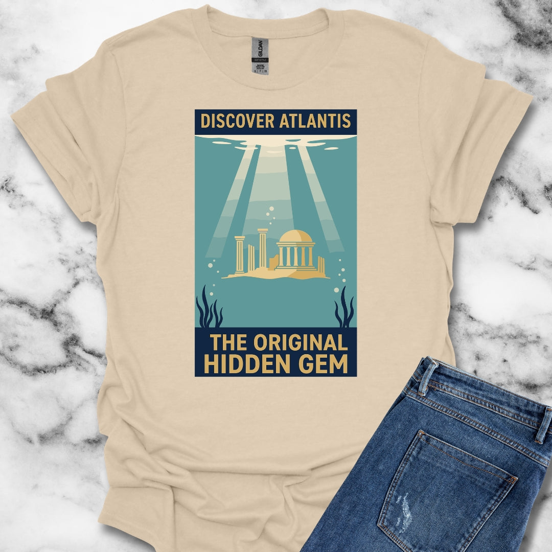 Visit Atlantis Retro Tourism T-Shirt