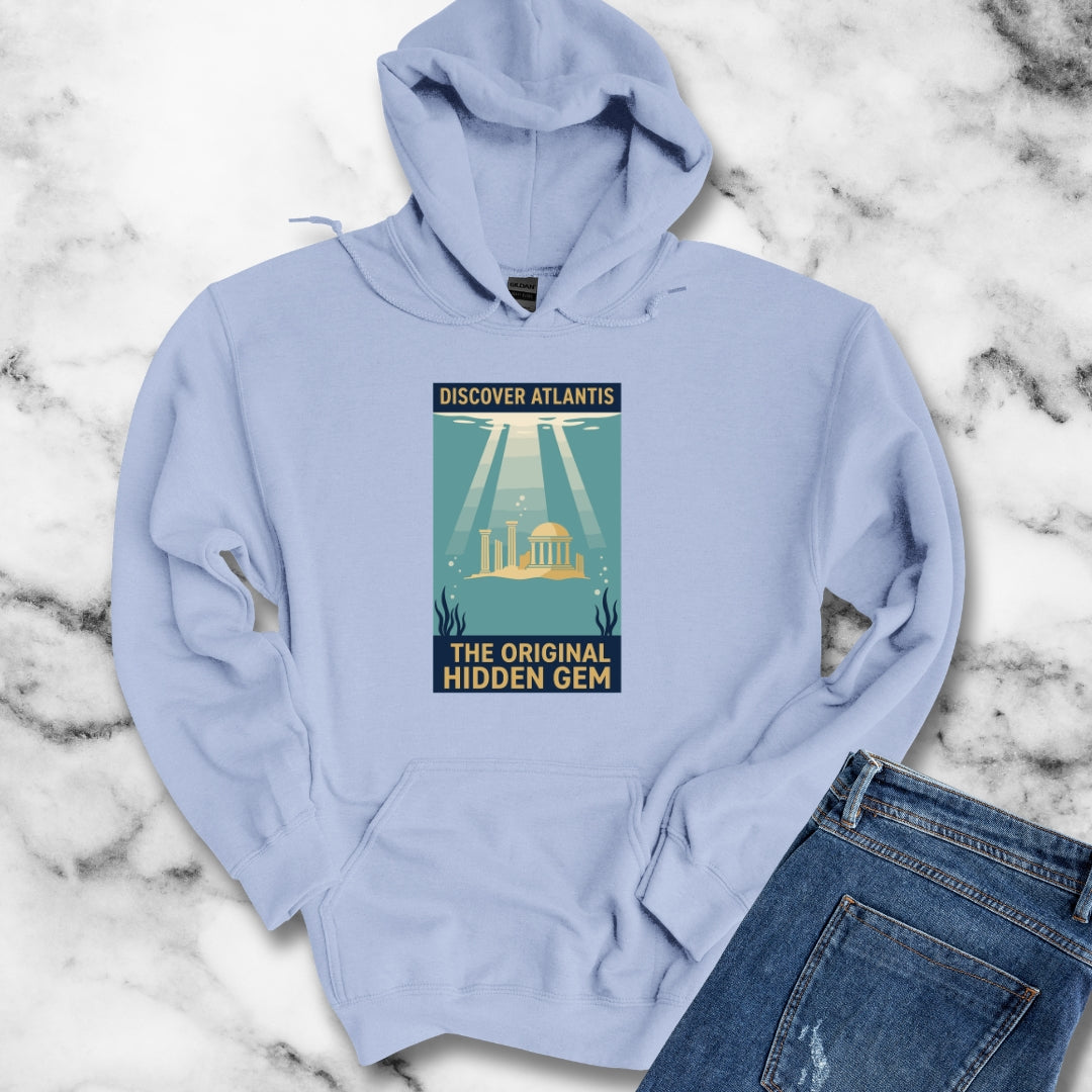 Visit Atlantis Retro Tourism Hoodie