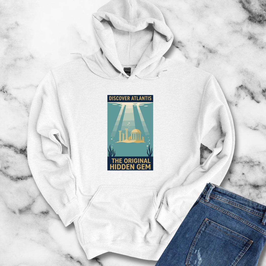 Visit Atlantis Retro Tourism Hoodie