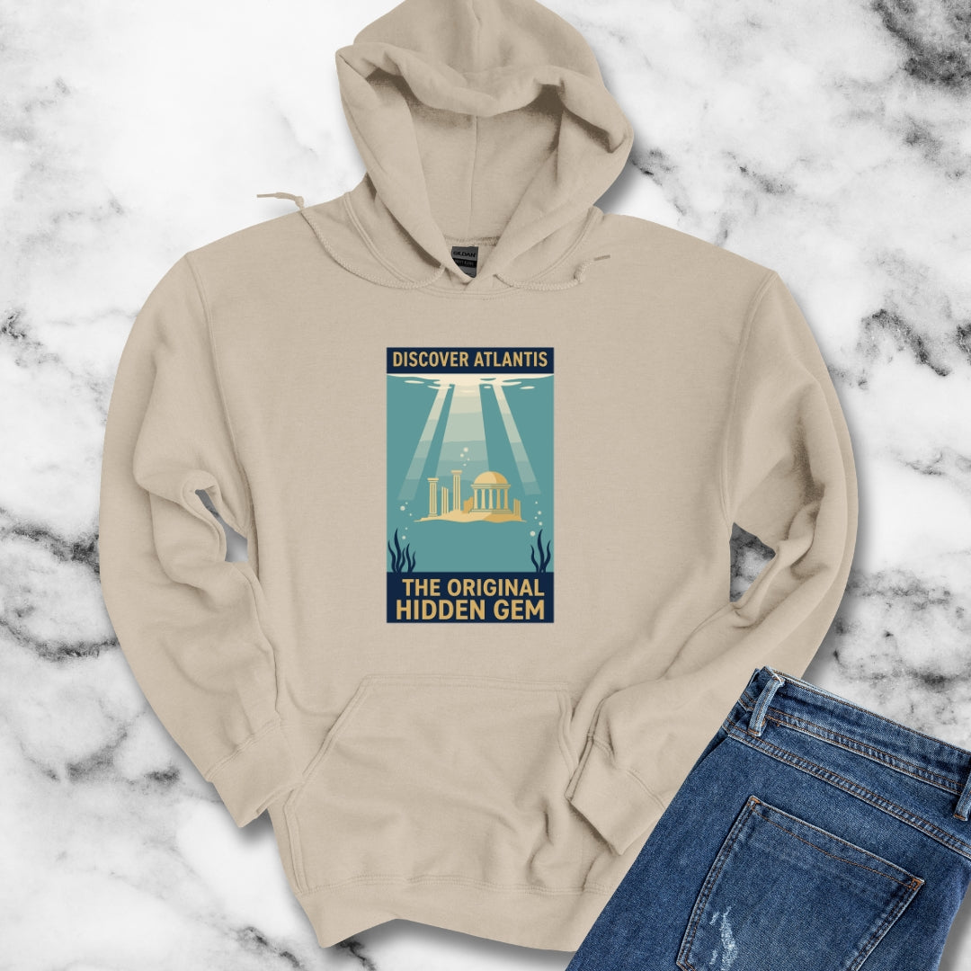 Visit Atlantis Retro Tourism Hoodie