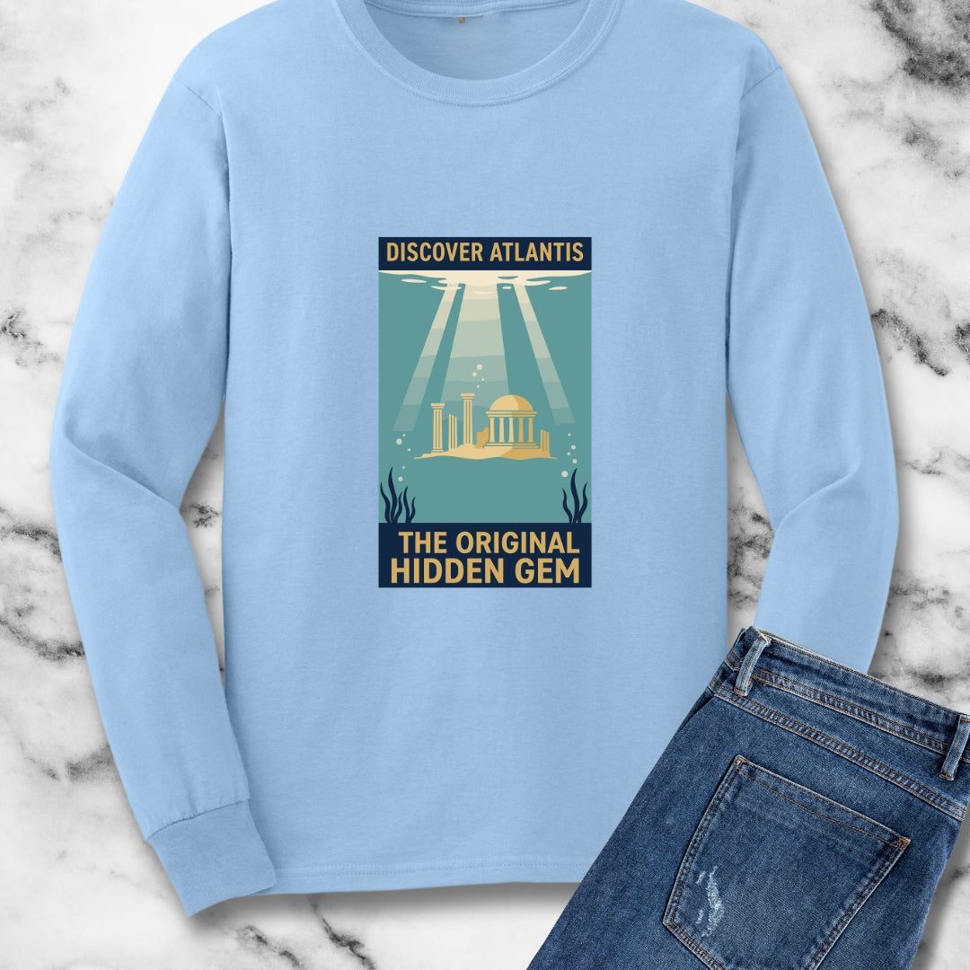 Visit Atlantis Retro Tourism Long Sleeve