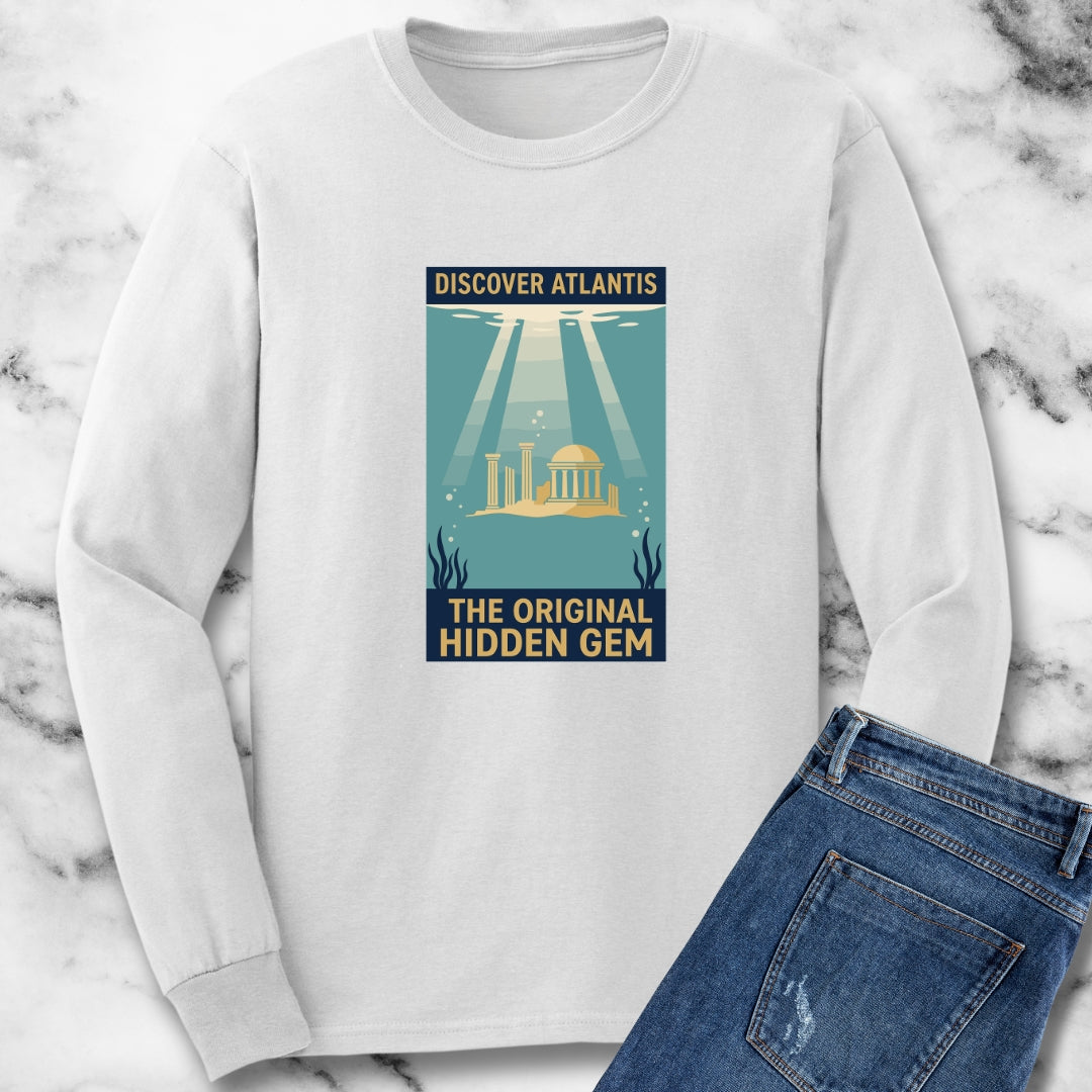 Visit Atlantis Retro Tourism Long Sleeve