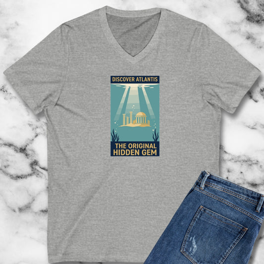 Visit Atlantis Retro Tourism V-neck