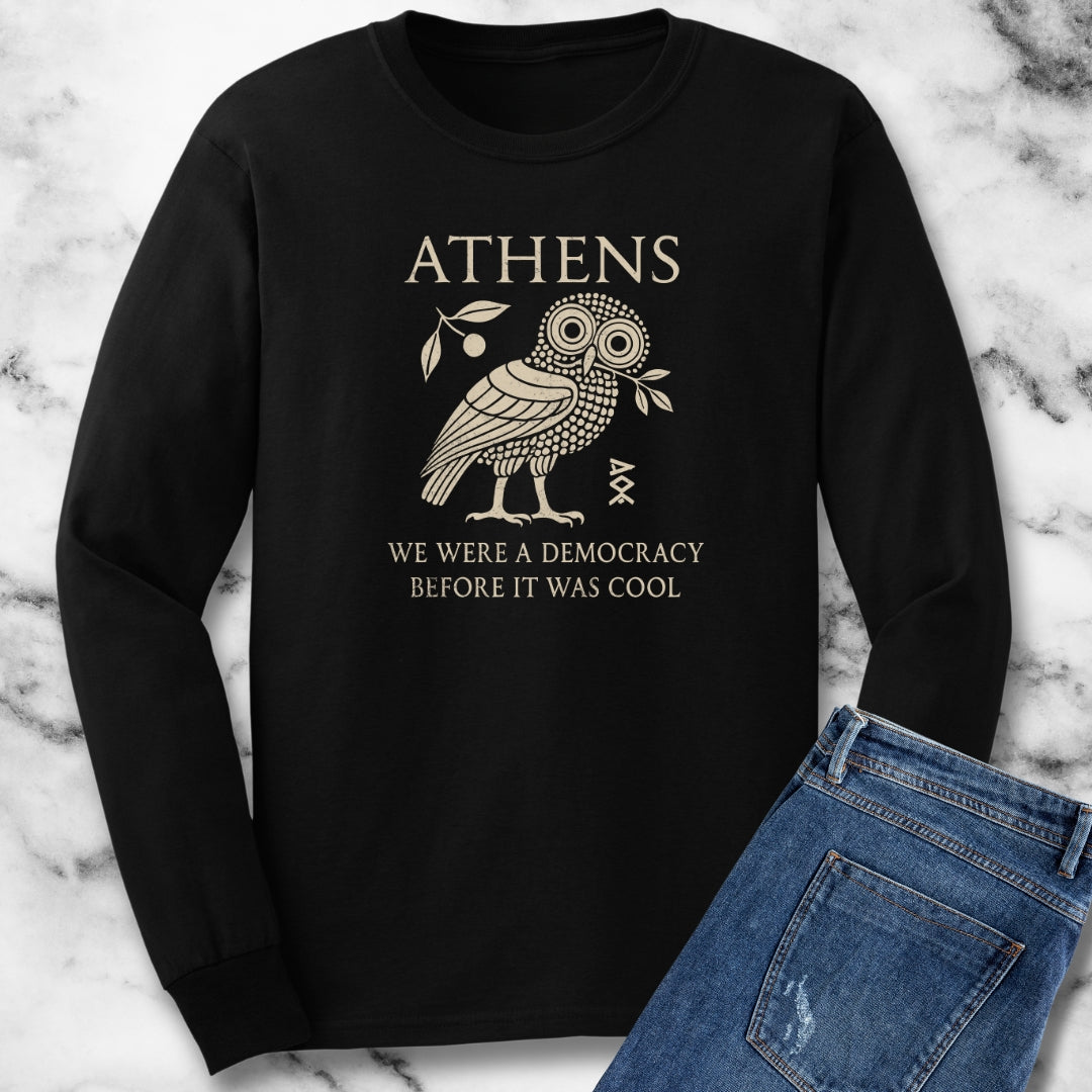 Athens Owl Democracy Long Sleeve