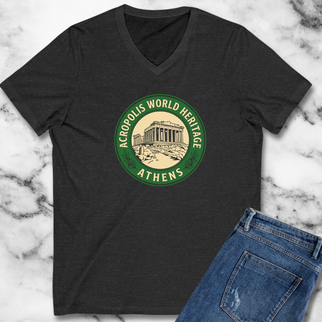 Acropolis Badge V-Neck