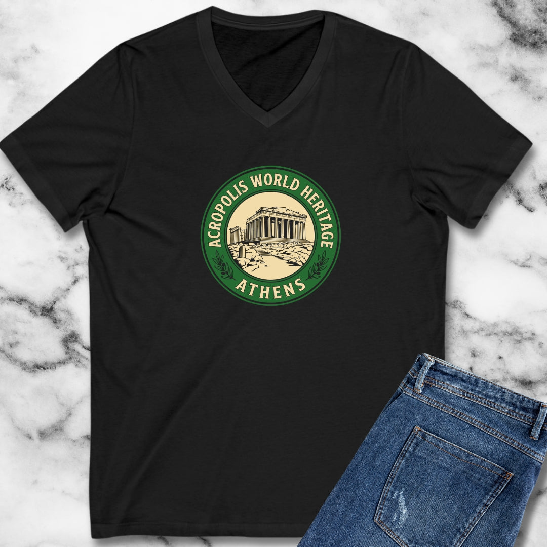 Acropolis Badge V-Neck