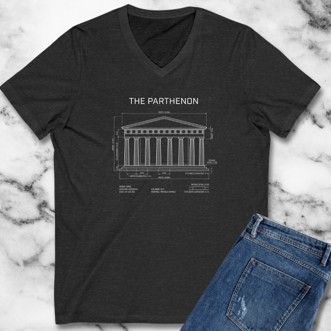 Parthenon Schematic V-Neck
