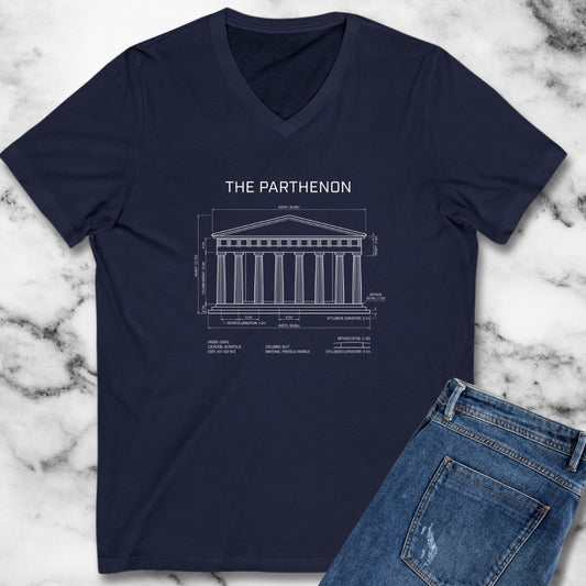 Parthenon Schematic V-Neck