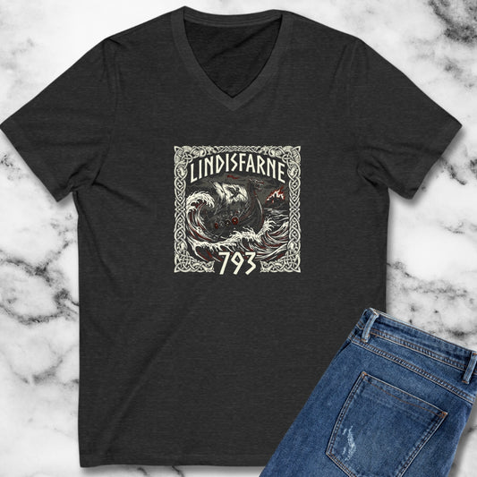 Viking Raid on Lindisfarne V-Neck