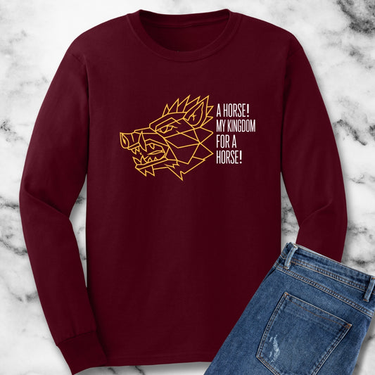 Richard III Kingdom for a Horse Long Sleeve