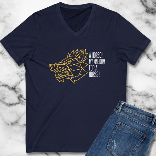 Richard III Kingdom for a Horse V-Neck