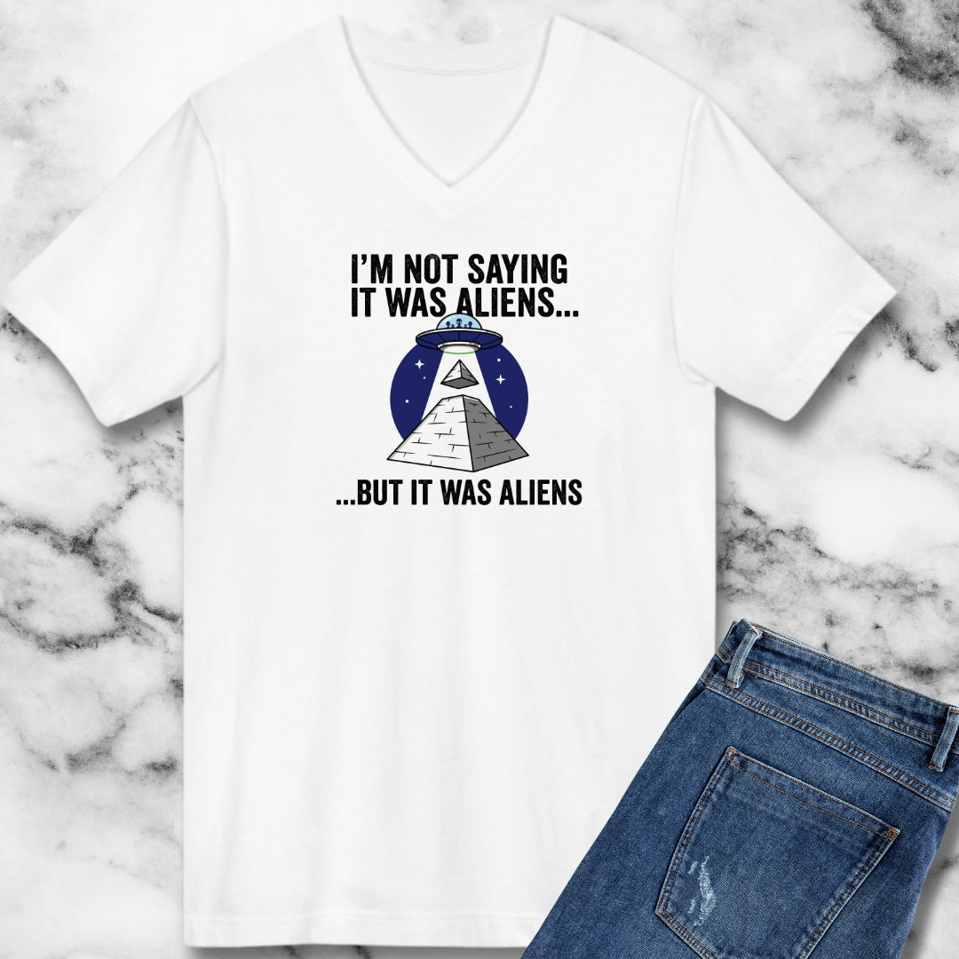 Aliens Built the Pyramids V-neck