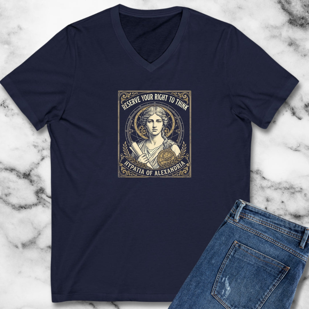 Hypatia of Alexandria Philosopher V-neck