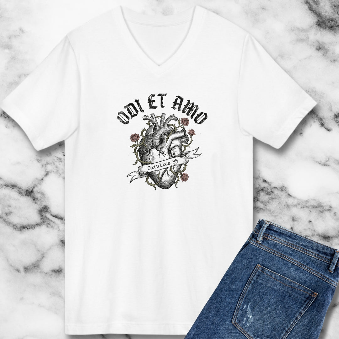 Catullus 85 Odi et Amo Love Hate V-neck