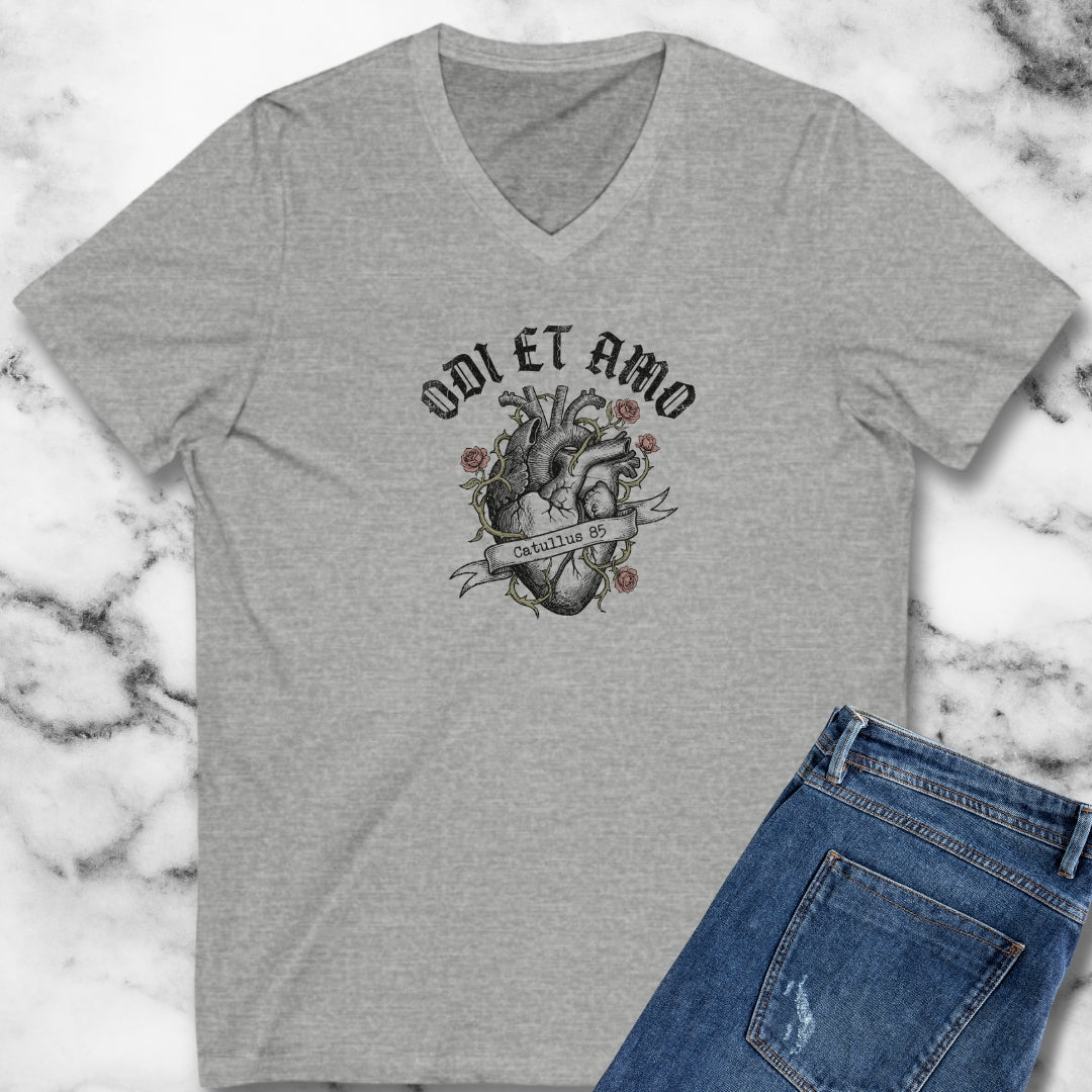 Catullus 85 Odi et Amo Love Hate V-neck