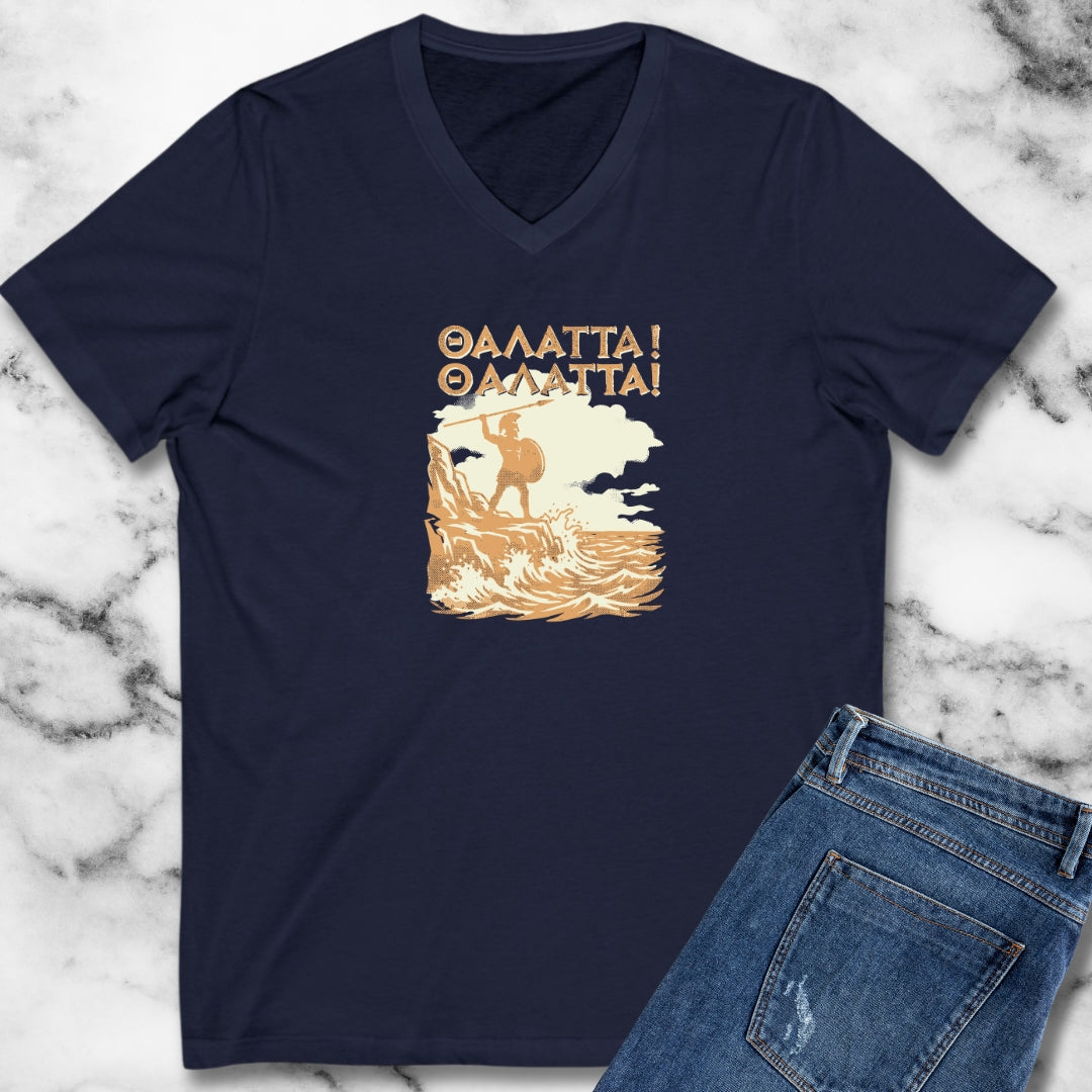 Thalatta Xenophon Roaming Ten Thousand V-Neck