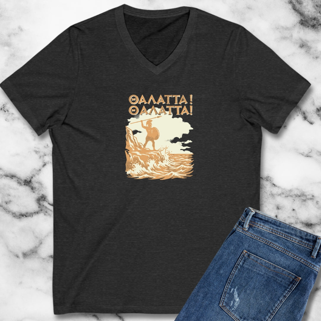 Thalatta Xenophon Roaming Ten Thousand V-Neck