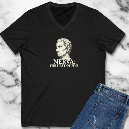 Nerva First of 5 Good Emperors V-neck
