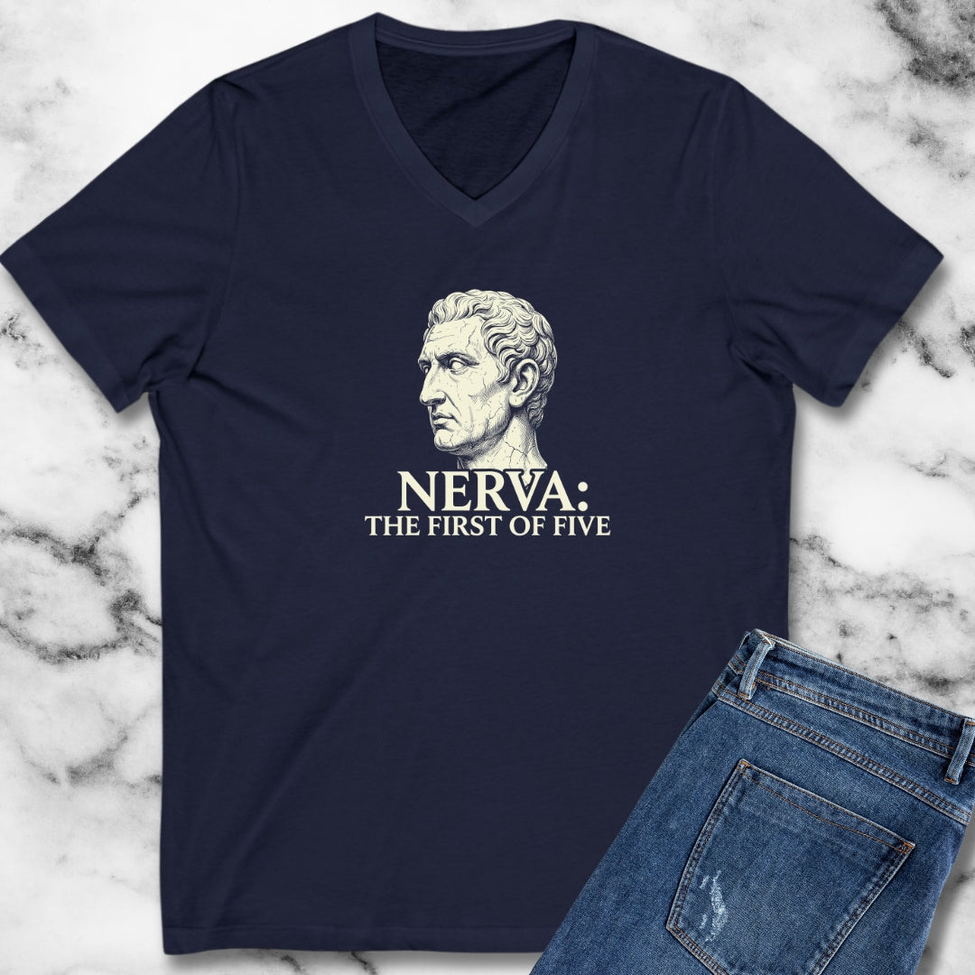 Nerva First of 5 Good Emperors V-neck