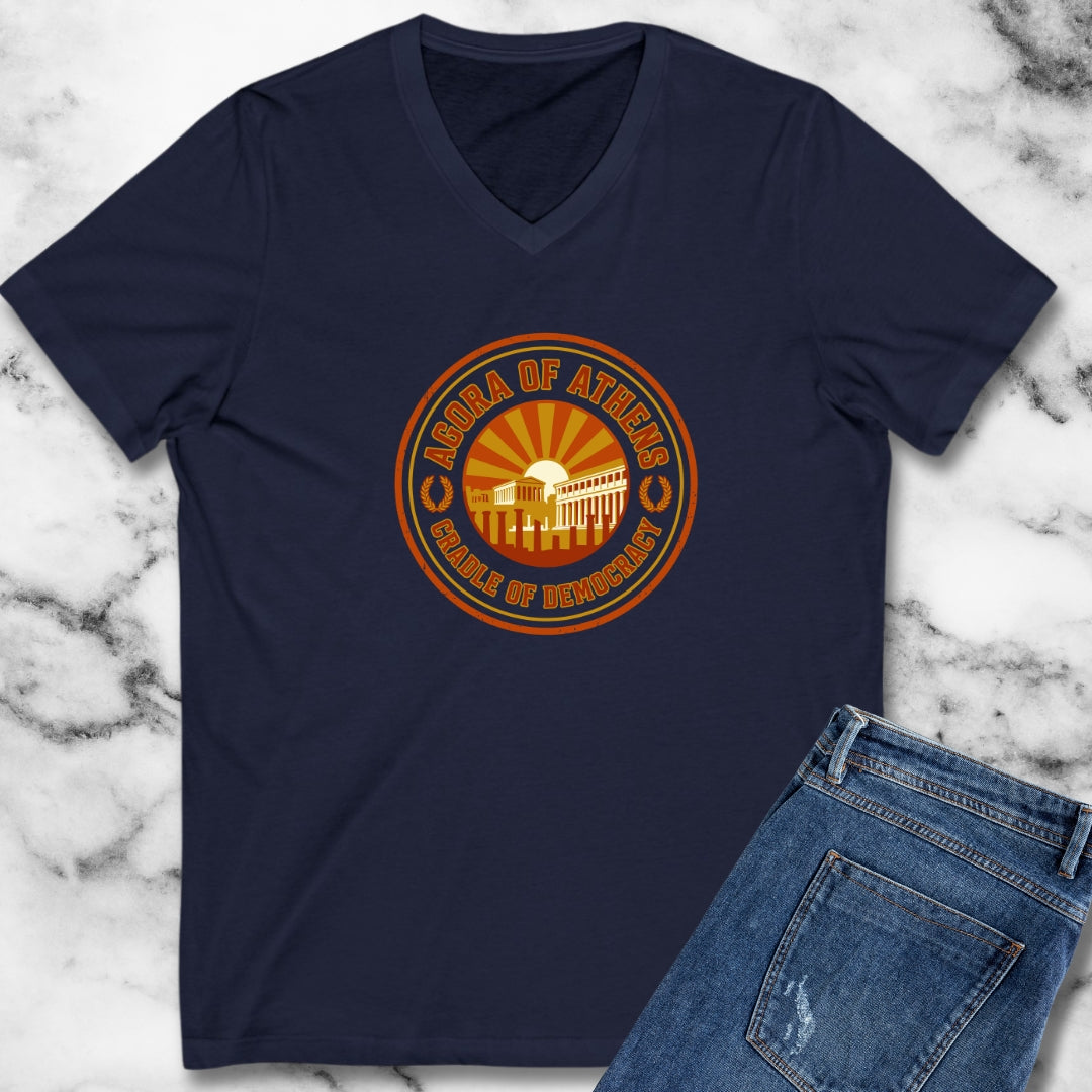 Athens Agora Cradle of Democracy V-neck
