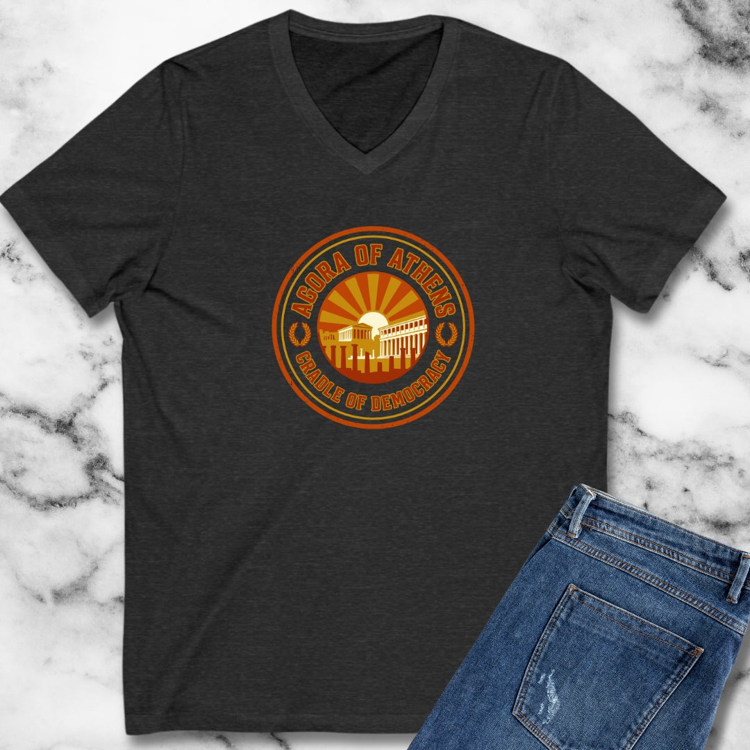 Athens Agora Cradle of Democracy V-neck