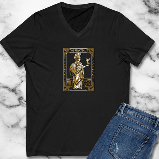 Athena Strategist Tarot V-neck