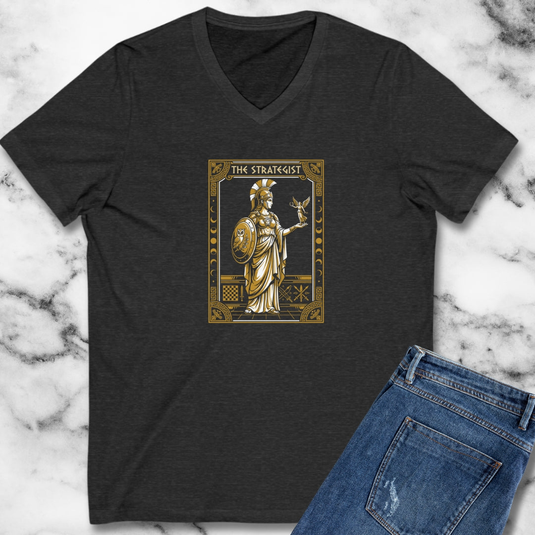 Athena Strategist Tarot V-neck