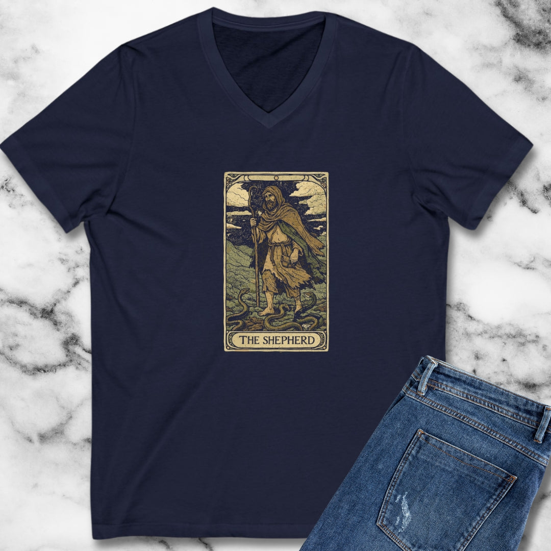 Saint Patrick Shepherd Tarot V-neck
