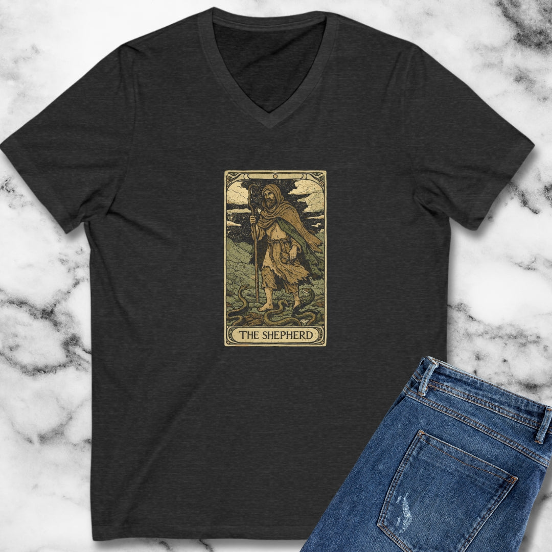 Saint Patrick Shepherd Tarot V-neck