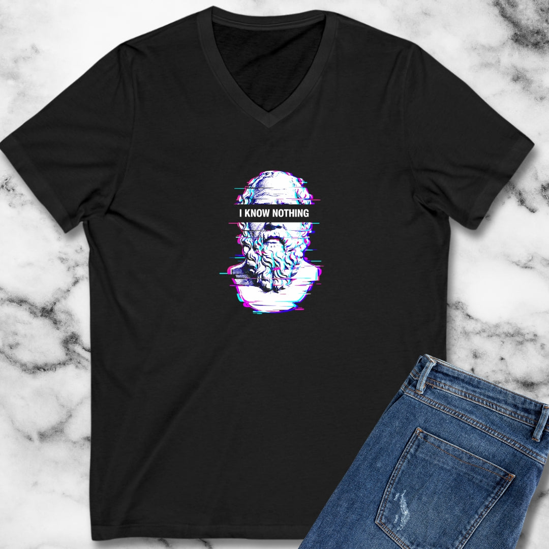 Socrates I Know Nothing V-neck
