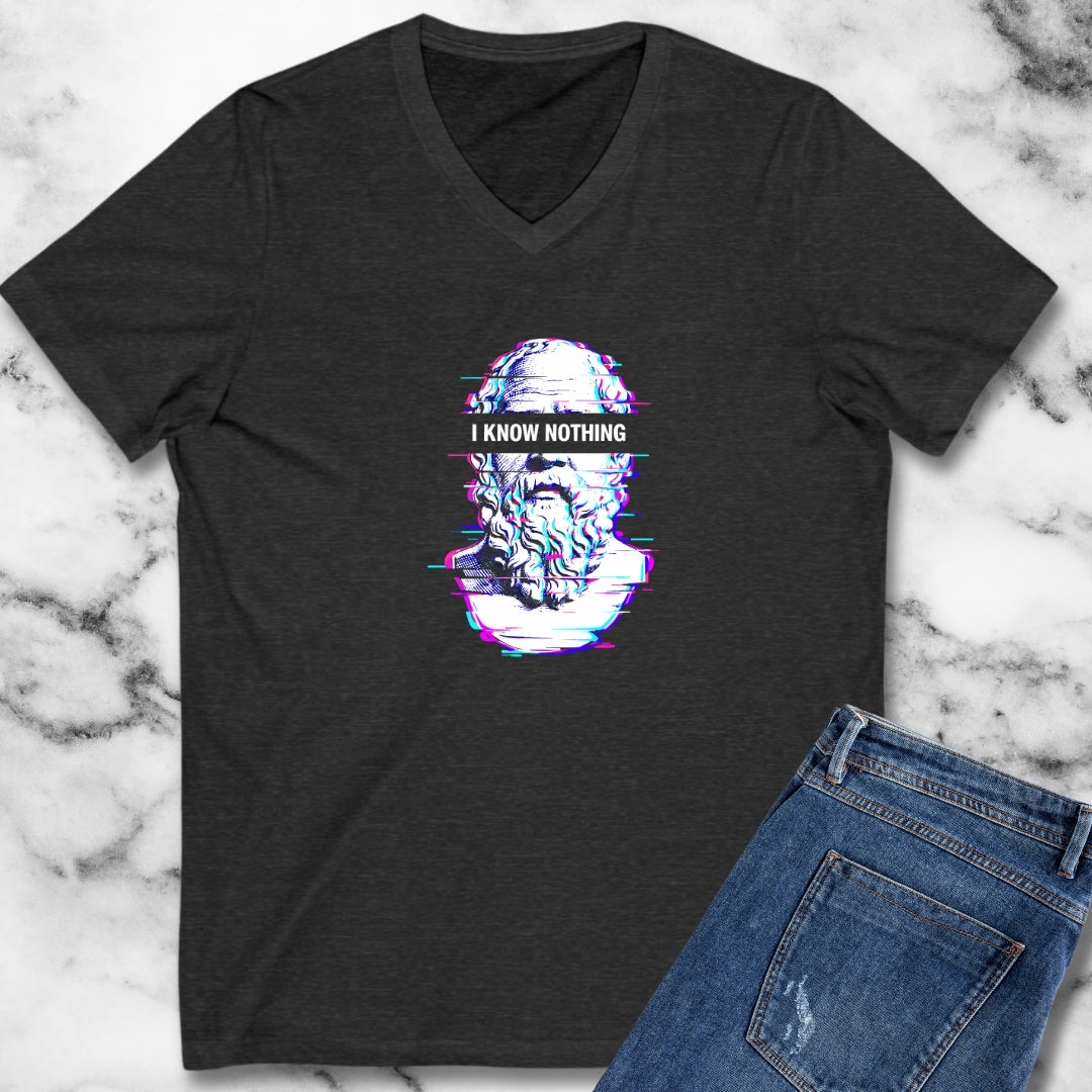 Socrates I Know Nothing V-neck
