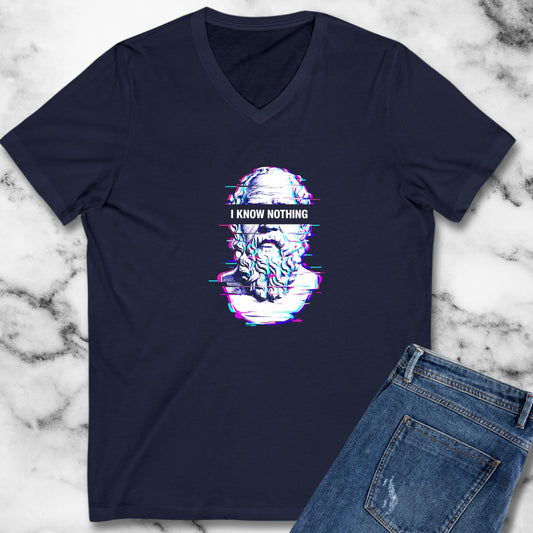 Socrates I Know Nothing V-neck