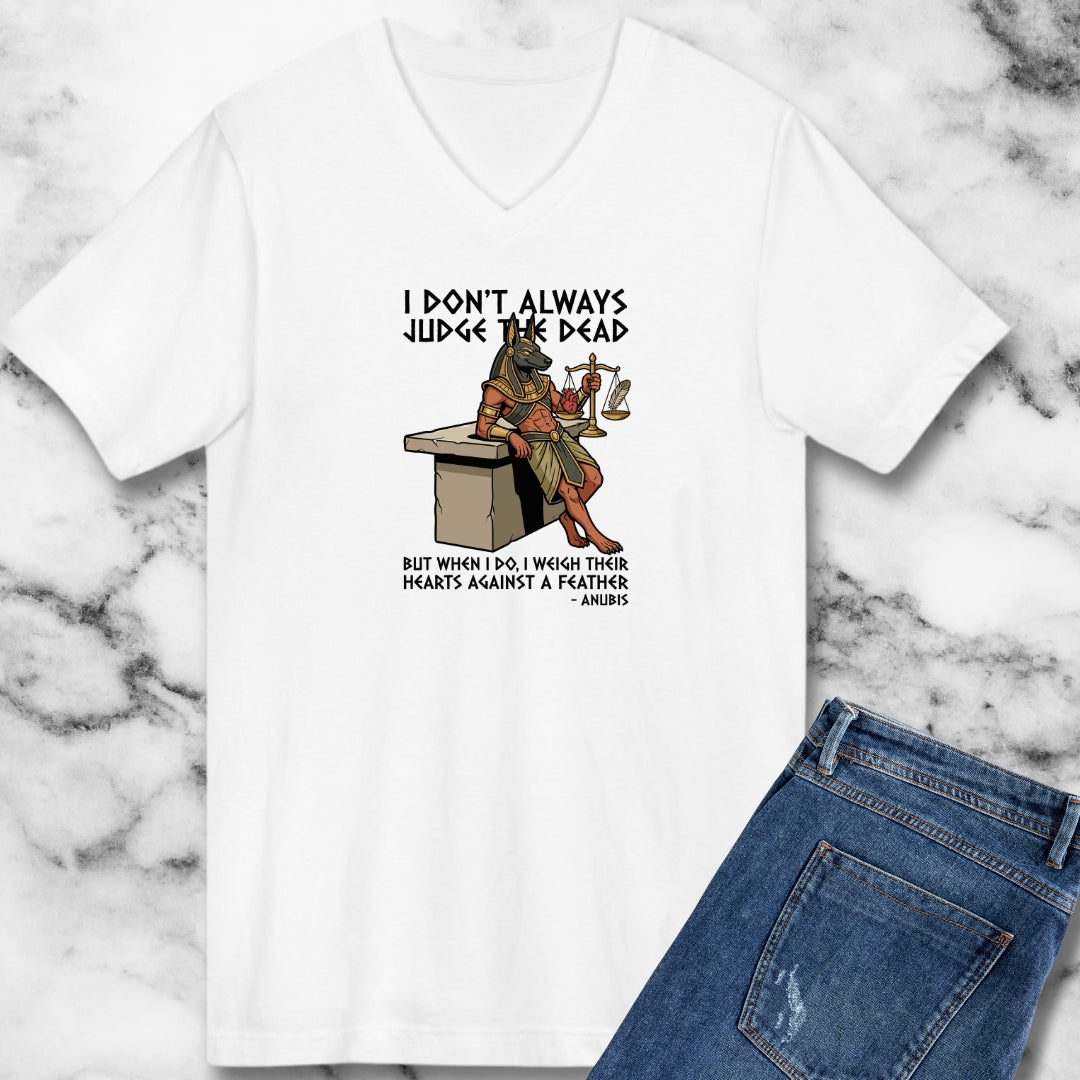 Anubis Don't Always Judge Dead Weigh Heart V-neck
