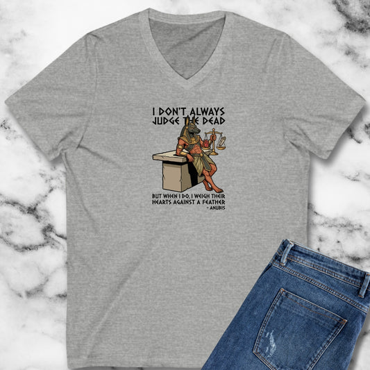 Anubis Don't Always Judge Dead Weigh Heart V-neck